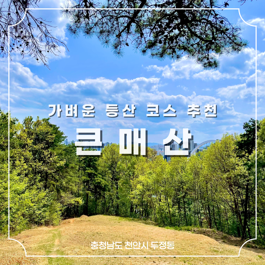 천안에서 기분 좋은 트래킹 코스 추천! <큰매산>에서 가벼운 등산 느끼기