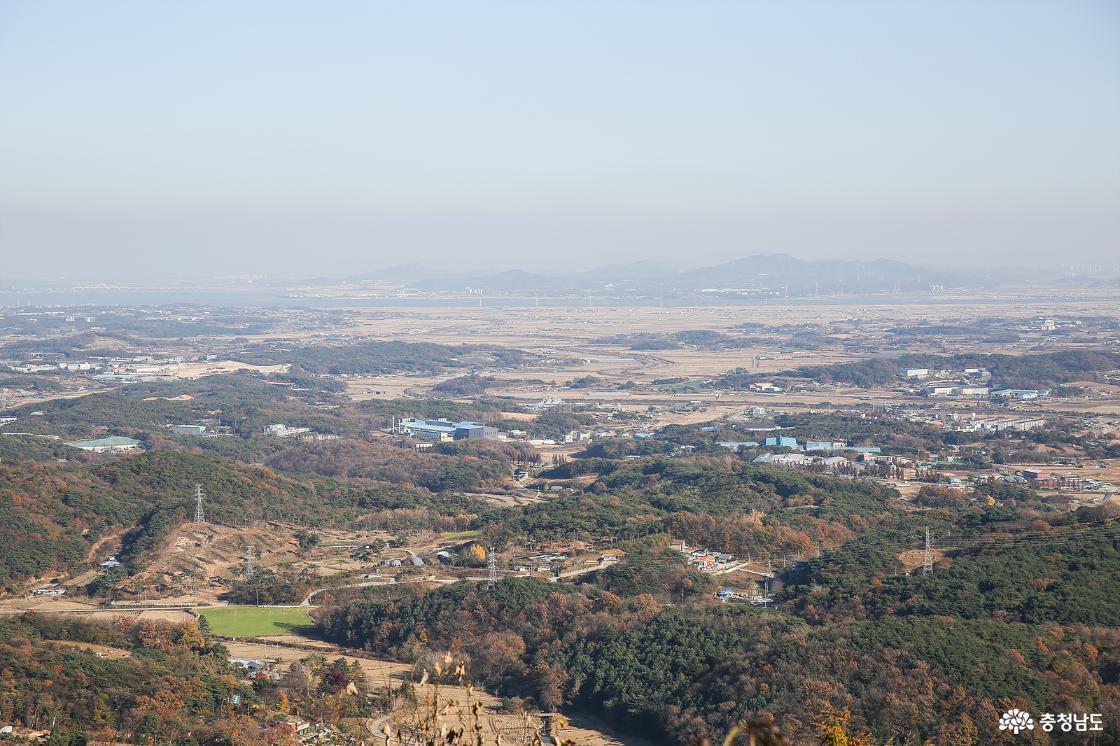 아미산 정상에서 보이는 풍경