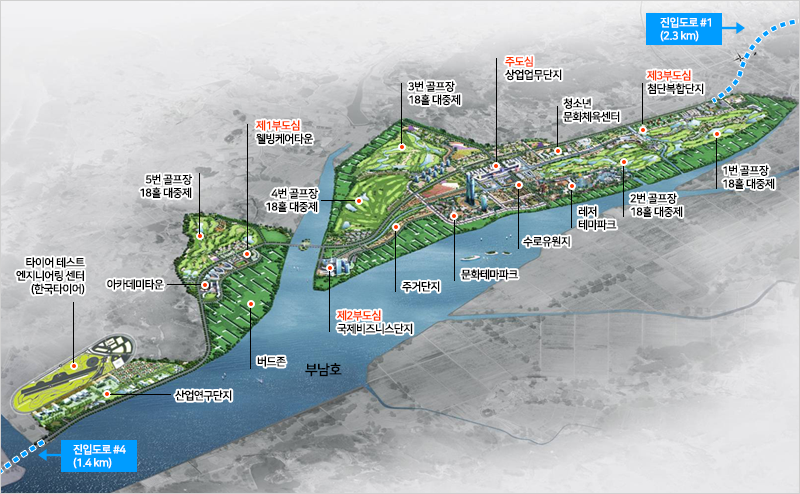 태안관광레저기업도시 조감도 + 설명