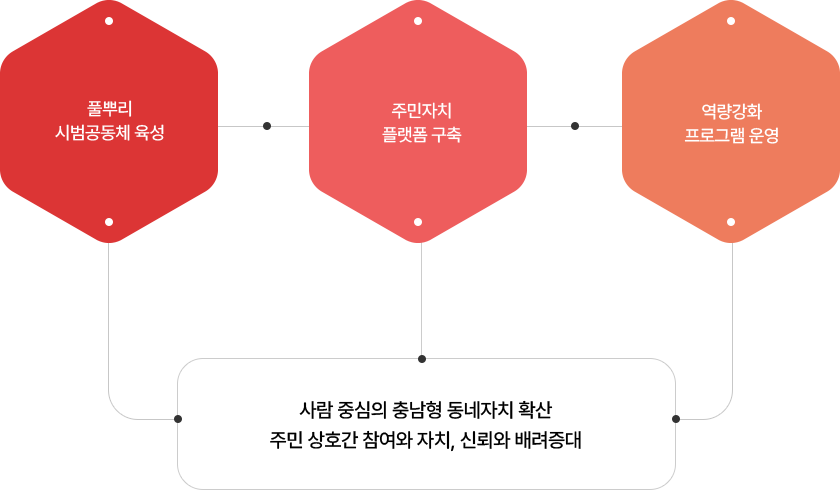 충남형 동네자치 추진전략 이미지