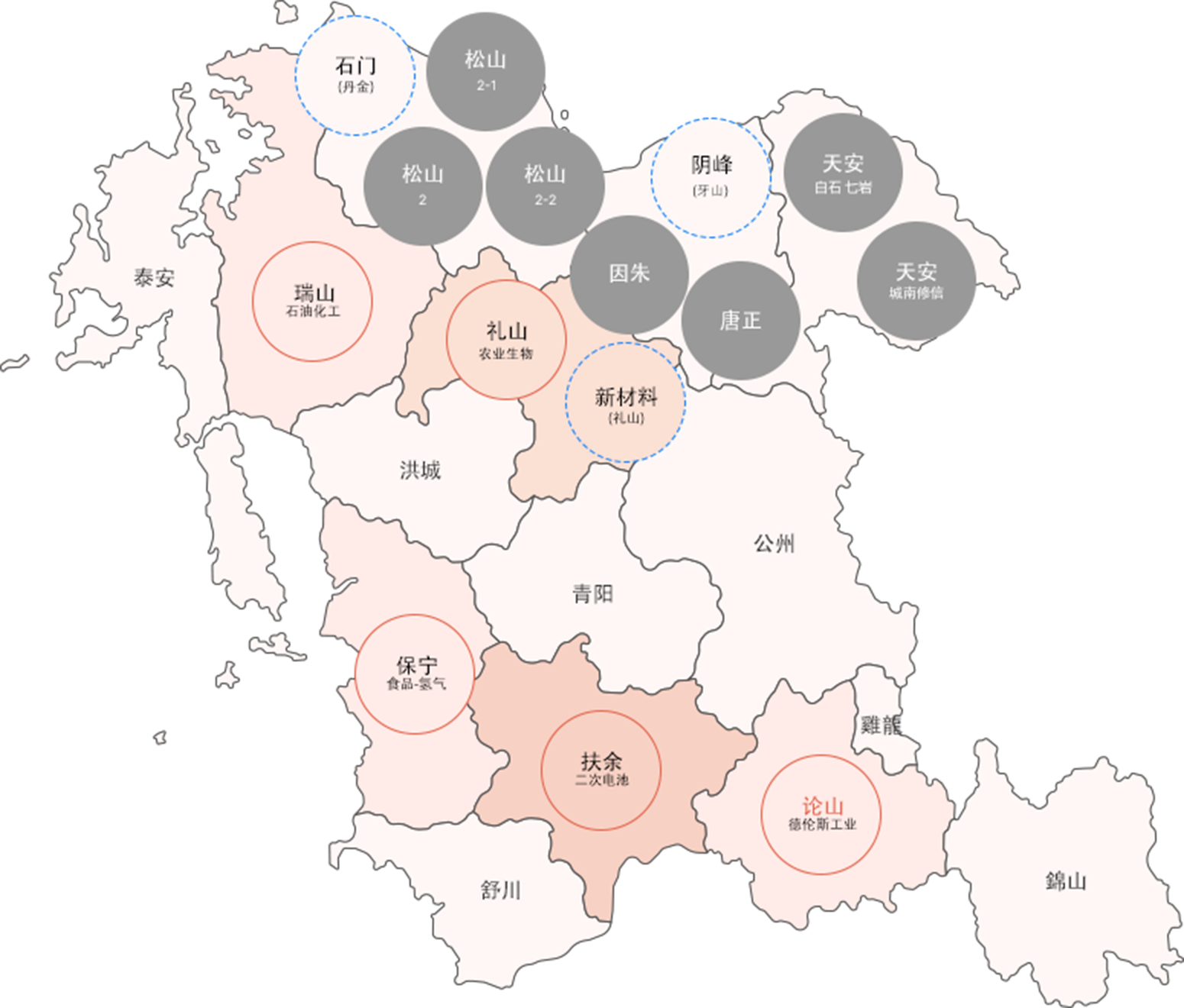 忠清南道産業マップ